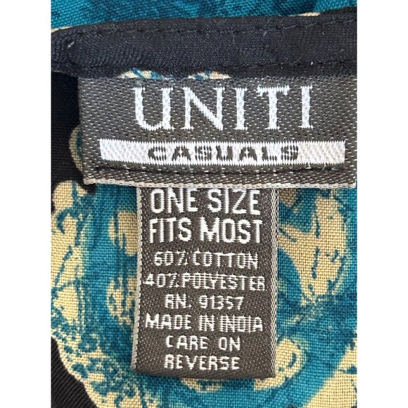 Uniti Paisley Print Long Maxi Kaftan Kimono With V-Neckline & Batwing Sleeves - Picture 8 of 8